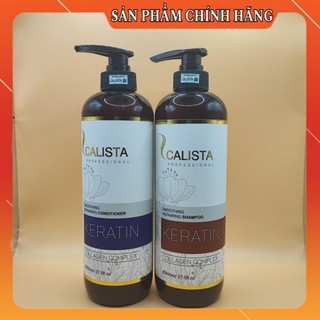 Cặp dầu gội xả CALISTA 800ml Phục Hồi Ngăn Tóc Gãy Rụng , Siêu Mềm Mượt Tóc