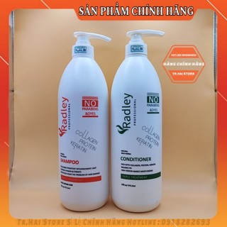Cặp dầu gội xả RADLEY 975ml (new) Phục Hồi Ngăn Tóc Gãy Rụng , Siêu Mềm Mượt Tóc