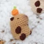 Móc khoá capybara ( chuột lang nước) bằng len handmade dễ thương đáng yêu