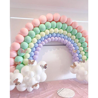 Set 100 bóng bay trang trí sinh nhật màu pastel, bong bóng trang trí phòng cưới, kỷ yếu, khai trương Yến Nhi Shop