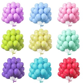 Set 100 bóng bay trang trí sinh nhật màu pastel, bong bóng trang trí phòng cưới, kỷ yếu, khai trương Yến Nhi Shop