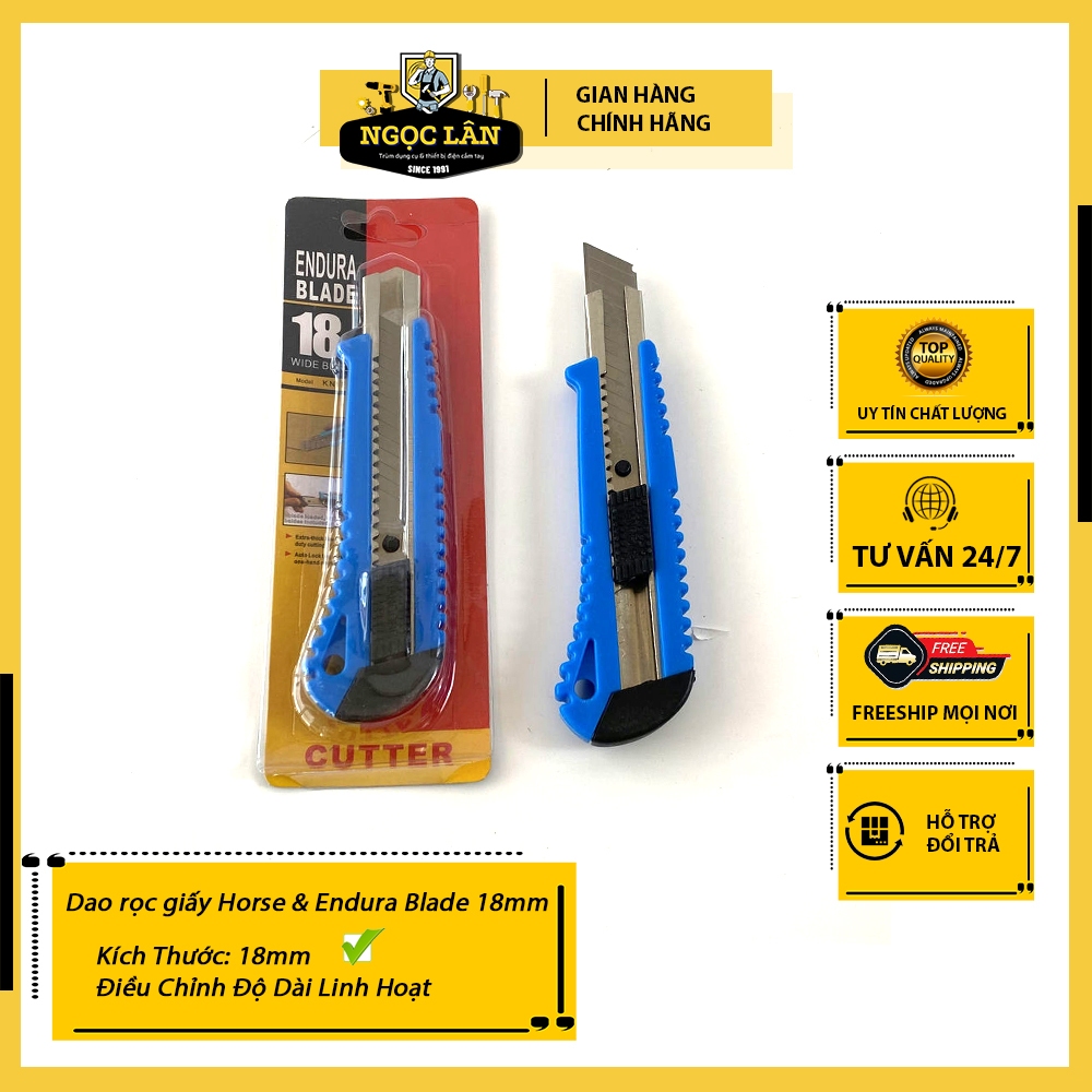 Dao rọc giấy Horse & Endura Blade 18mm