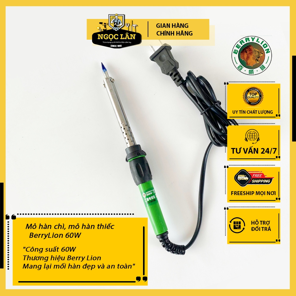 Mỏ hàn chì, mỏ hàn thiếc  BerryLion 60W