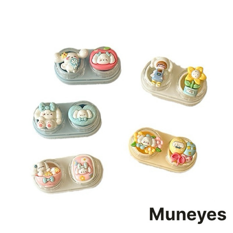 Khay Charm cún tai dài no hoạt hình Muneyes