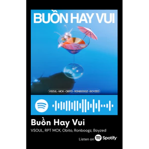 Thẻ Spotify ca sĩ MCK (có thể quét được mã)