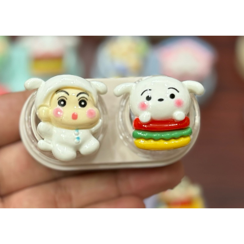khay Charm đựng lens hoạt hình Shin cậu bé bút chì Muneyes