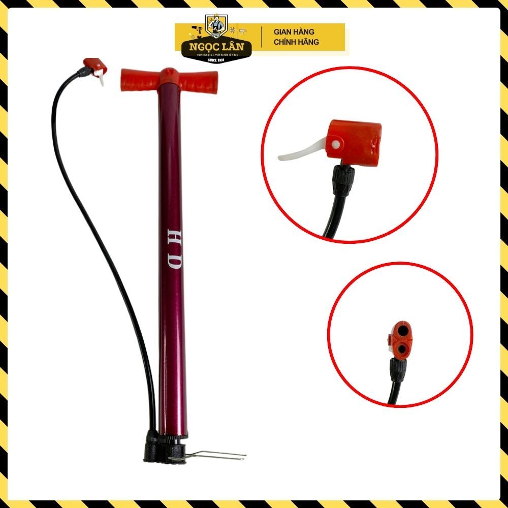 Bơm xe đạp giá rẻ, nhẹ và tiện dụng HD