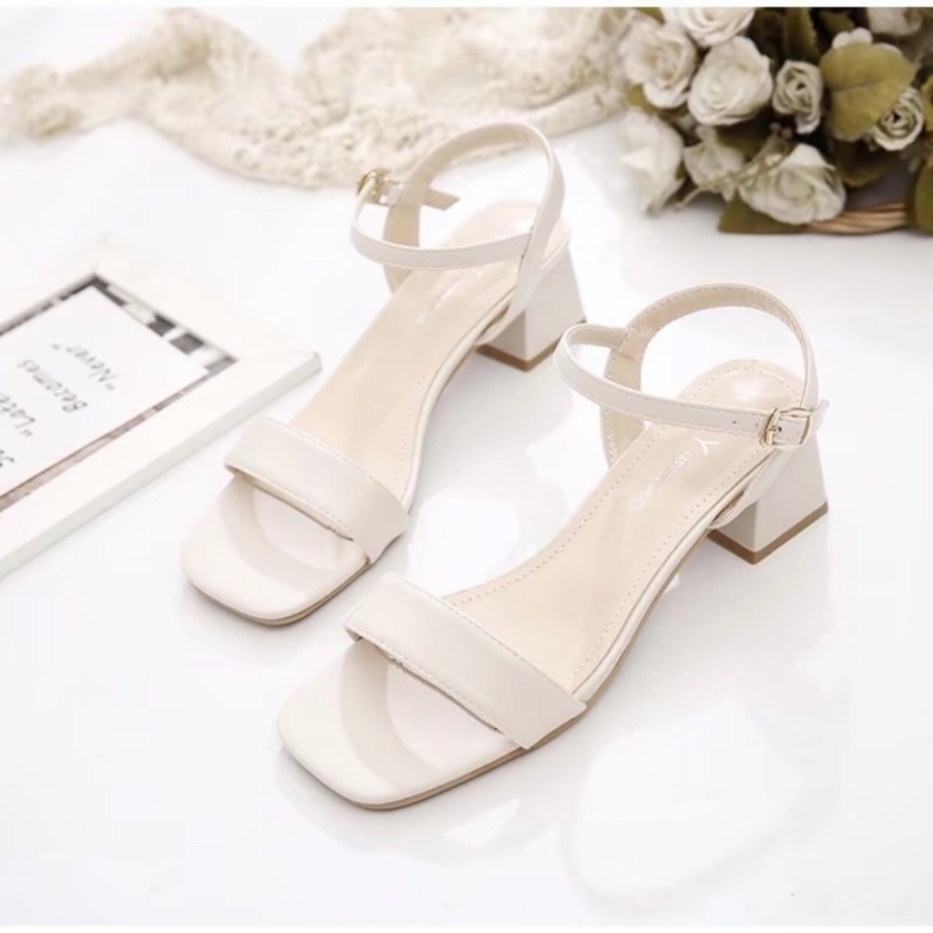 Dép quai hậu nữ 3p 5p, Sandal cao gót da cao cấp mã đi êm chân- Freeship toàn quốc.