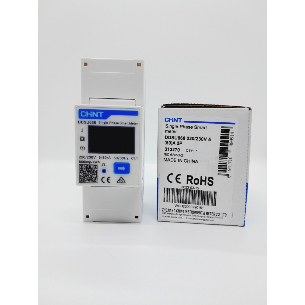 Đồng hồ bám tải Chint DDSU666 Modbus - bám tải cho Sofar Growatt ...