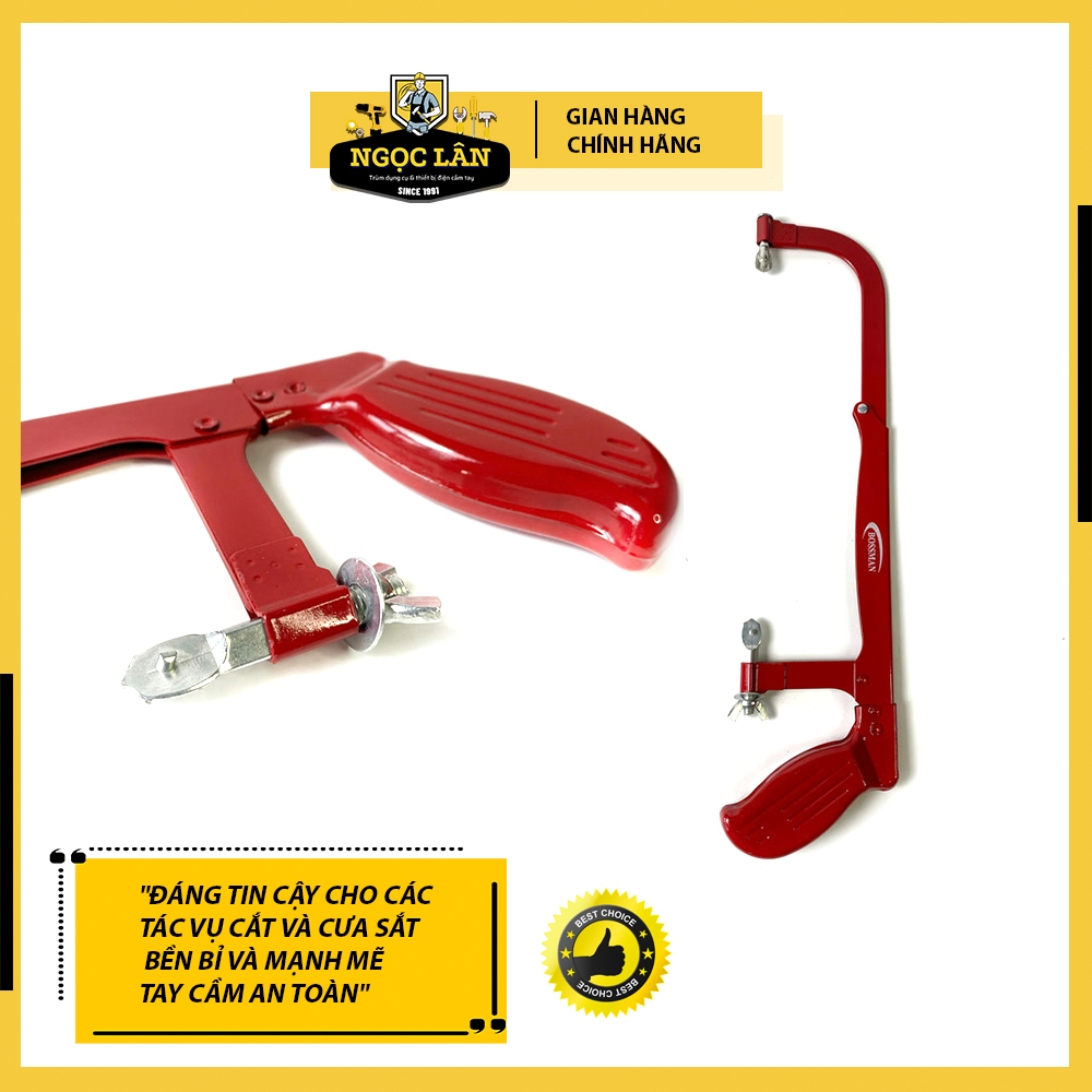 Khung cưa sắt, cưa ống nước cầm tay tùy chỉnh 8-12inch Bossman siêu bền