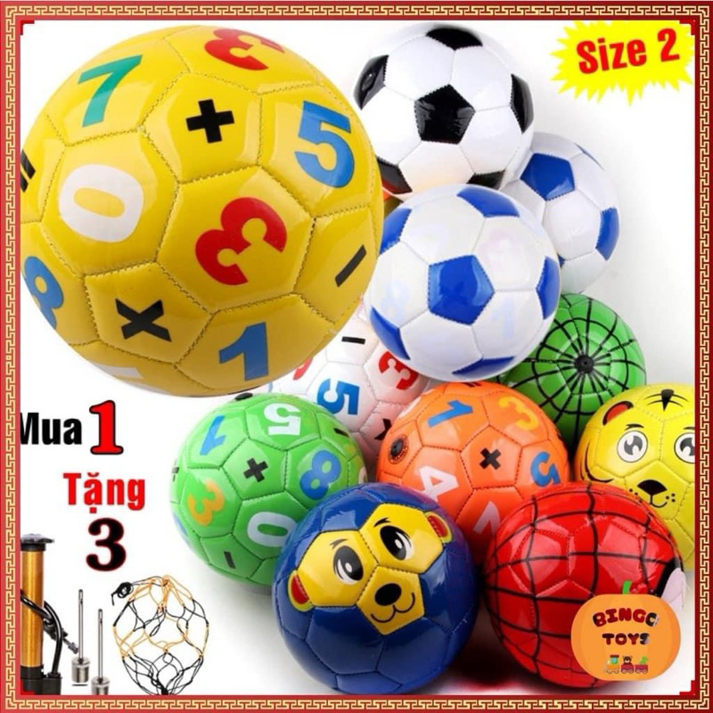 Bóng đá số 5 - Quả Bóng Đá Thể Thao Ngoài Trời Bằng PVC Chất Lượng Cao ( Bơm Sẵn )