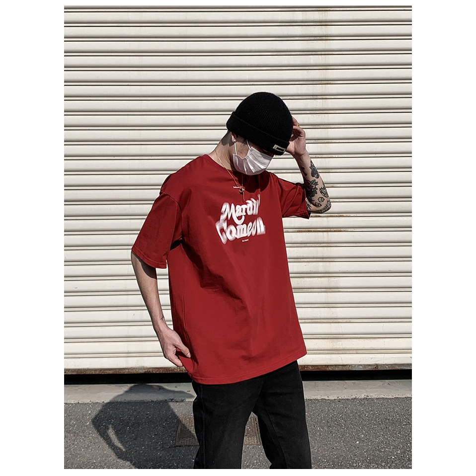 Áo Thun Nam  REDLABEL "COMEON" Tshirt, Áo Phông In Họa Tiết Basic Form Rộng Tay Lỡ Cap Cấp Cá Tính Chất Cotton Dày Dặn
