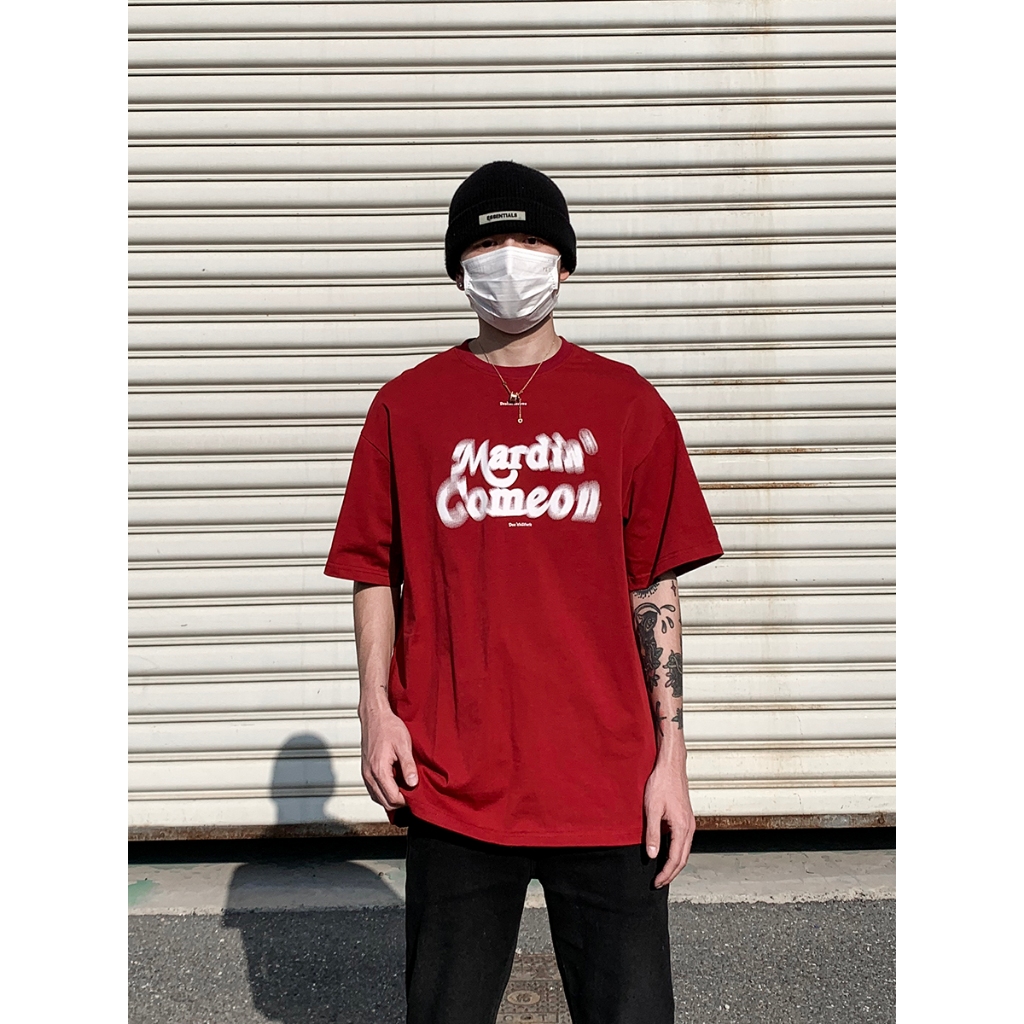 Áo Thun Nam  REDLABEL "COMEON" Tshirt, Áo Phông In Họa Tiết Basic Form Rộng Tay Lỡ Cap Cấp Cá Tính Chất Cotton Dày Dặn