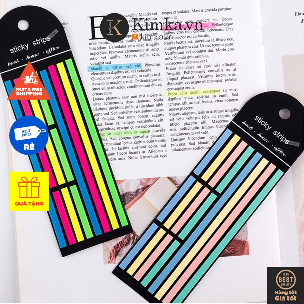 (575) Giấy Note, Ghi Chú, Đánh Dấu Trang, Dán Highlight Dòng | Shopee ...