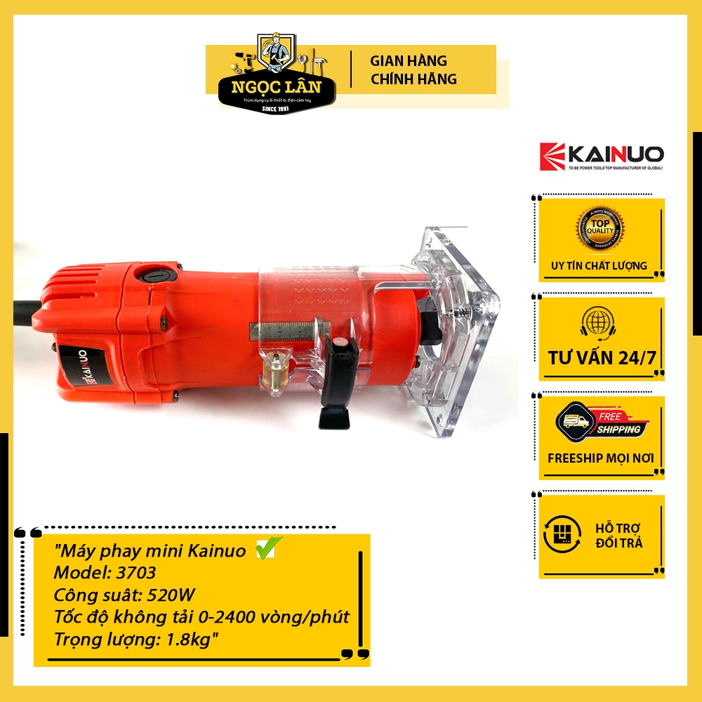 Máy phay mini 520W 6mm Kainuo 3703 chính hãng