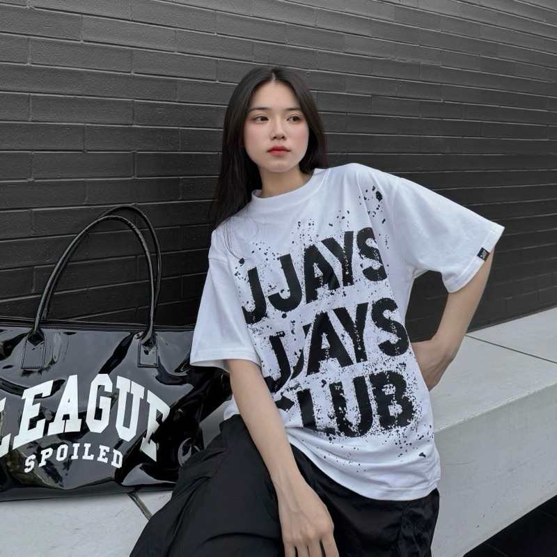 Áo phông tay lỡ 🖤 DIRTY JAY phong cách UNISEX nam nữ - áo thun cổ tròn tay lỡ form rộng Brand Jaystoree 🖤 | BigBuy360 - bigbuy360.vn