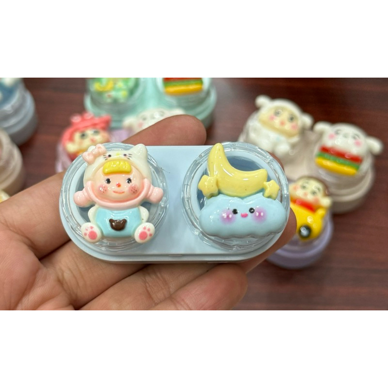 khay charrm đựng lenss nhóc cute đám mây Muneyes
