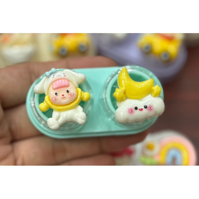 khay charrm đựng lenss nhóc cute đám mây Muneyes