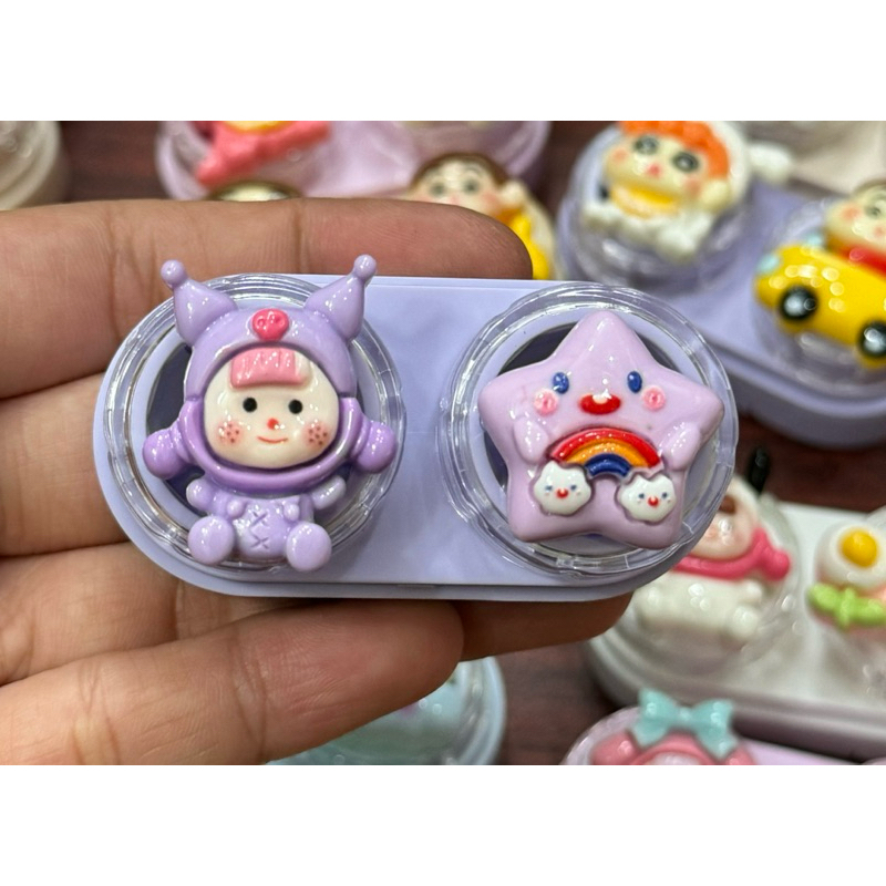 khay charrm đựng lenss nhóc cute đám mây Muneyes