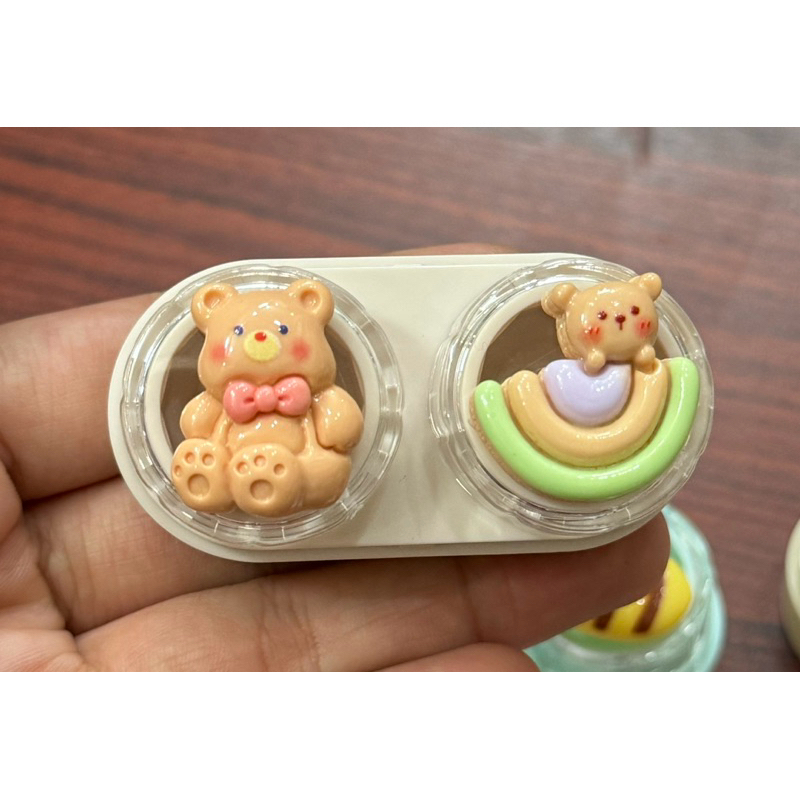 khay charm Đựng lens thỏ hoa trái cây Muneyes