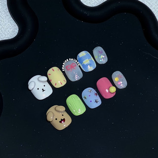 Nailbox thiết kế thủ công form ngắn dễ thương được đổi form