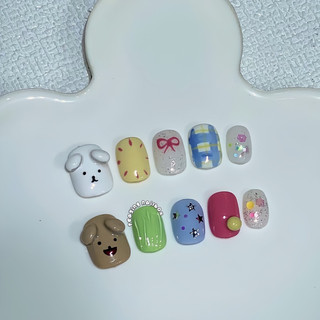 Nailbox thiết kế thủ công form ngắn dễ thương được đổi form