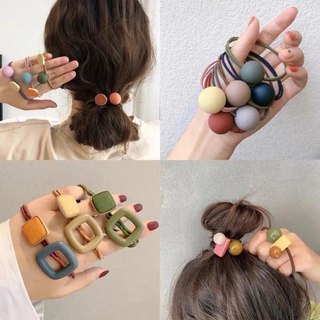 Dây buộc tóc mix nhiềù hình túi 20 dây,Phụ kiện tóc nữ