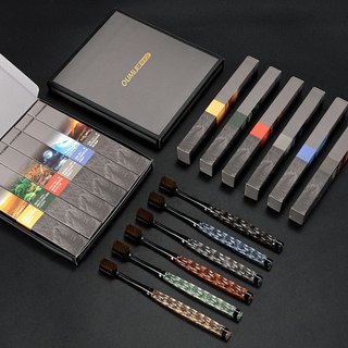 Hộp 6 bàn chải đánh răng OUMIJIE phong cách mới sang trọng.Bàn chải đánh răng siêu đẹp