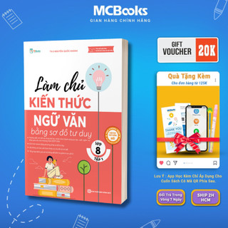 Sách - Combo Làm Chủ Kiến Thức Ngữ Văn Bằng Sơ Đồ Tư Duy Lớp 8 - Theo chương trình mới của bộ giáo dục