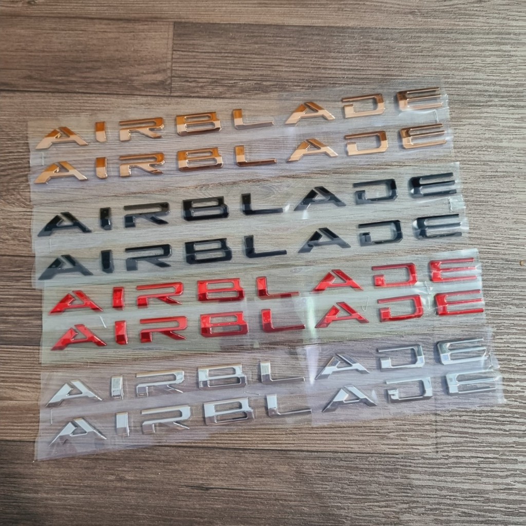 Tem chữ nổi Air Blade, dán xe honda AB 2020, 2021, 2022, 2023 chất liệu ...