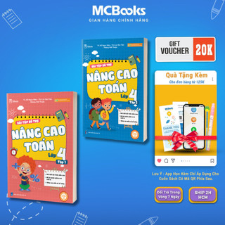 Sách - Combo Bài tập bổ trợ nâng cao Toán lớp 4 - MCBooks Chính Hãng