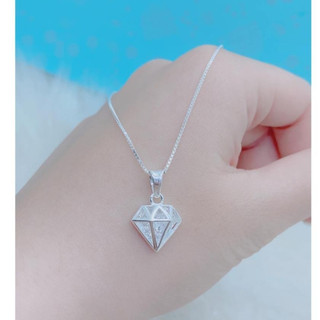 dây chuyền nữ, bạc 925 sáng đẹp đính đá lấp lánh - jena sliver