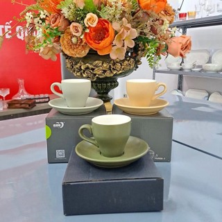 Ly gốm 90ml phong cách cổ điển, tách sứ phù hợp uống Espresso TS07N - Maydecor