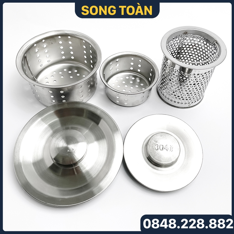 Bộ Giỏ Lọc Rác Inox, Giỏ Lọc Bồn Chén Inox 304 Loại Ngắn Dài - Inox ...