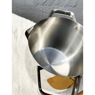Nồi inox Chockmen [96] quả lê đa công dụng 1,5l nấu mì, đun sữa, nấu canh, đáy rời