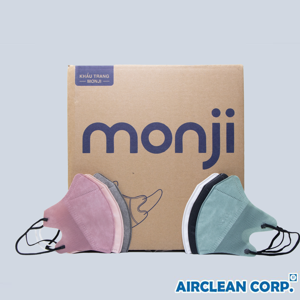 Khẩu Trang 5D Mask Monji - Thùng 500 Chiếc 3 Lớp Kháng Khuẩn | Shopee ...