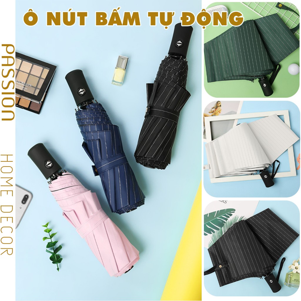 Dù Che Mưa Đi Nắng Mở Tự Động Gấp Gọn Tiện Lợi Cao Cấp