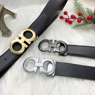 Thắt lưng nam khoá bấm lỗ chữ a siêu đẹp da bò và da thời trang bản dây 3.3cm giaynamdep699