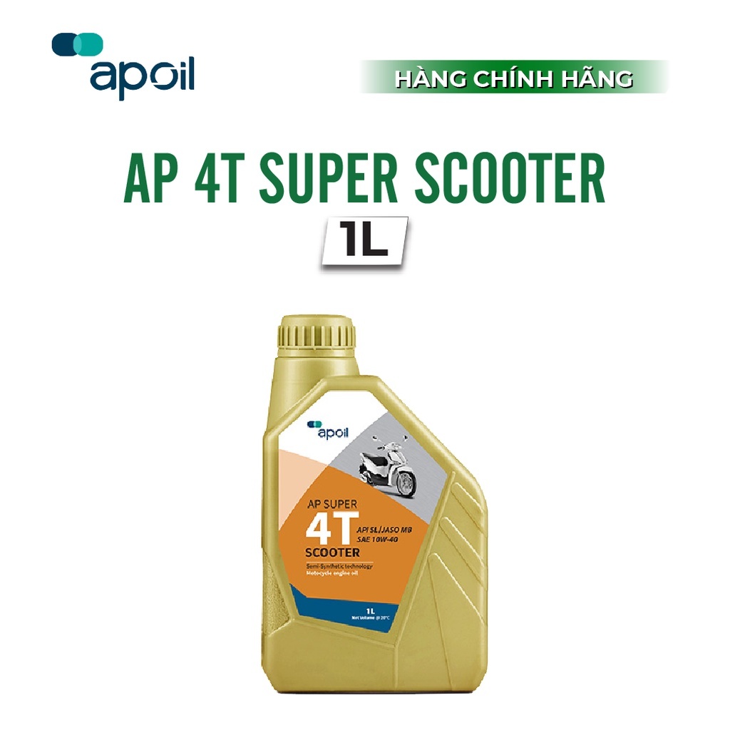 Nhớt xe tay ga AP OIL- AP Super 4T Scooter 10W40 | Shopee Việt Nam