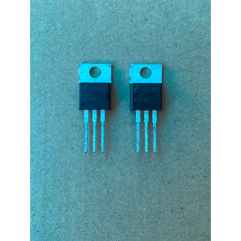 Bridgold 10pcs FQP27P06 27P06 P-Channel MOSFET, 60V