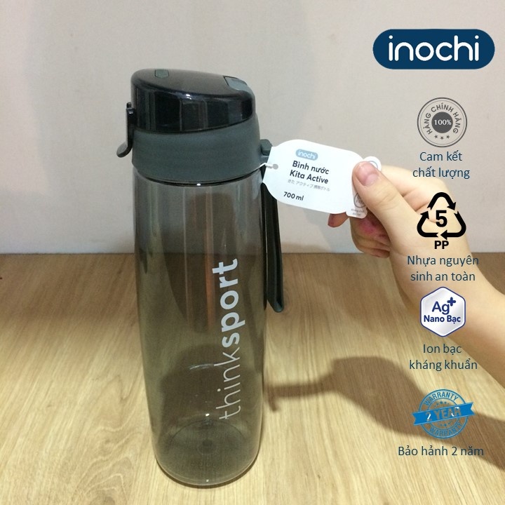 Bình nước thể thao mang đi chơi, đi làm, năng động Inochi- KITA ACTIVE 500ML và 700ML