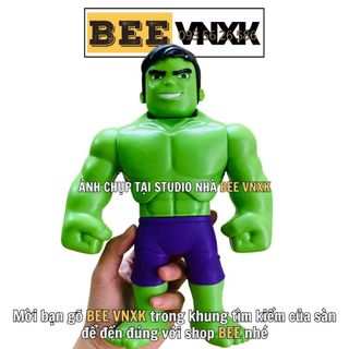 Mô hình HULK cao 25cm xoay đầu thay đổi khuôn mặt - Đồ chơi Người khổng lồ Xanh chính hãng Hasbro không hộp BEE VNXK