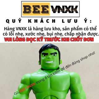 Mô hình HULK cao 25cm xoay đầu thay đổi khuôn mặt - Đồ chơi Người khổng lồ Xanh chính hãng Hasbro không hộp BEE VNXK