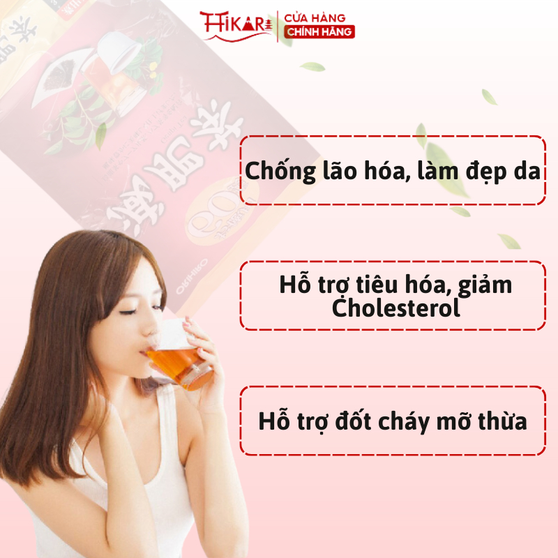 Ảnh Trà Genpi Orihiro hỗ trợ giảm mỡ thừa chính hãng Nhật Bản - túi 60 gói 3