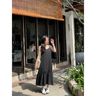 Mila dress - đầm dây chấm bi phối bèo Ma Vie