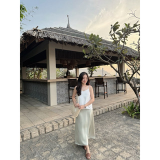 Chân váy lụa dài dáng xoè thiết kế Ma Vie