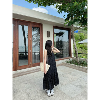 Mila dress - đầm dây chấm bi phối bèo Ma Vie