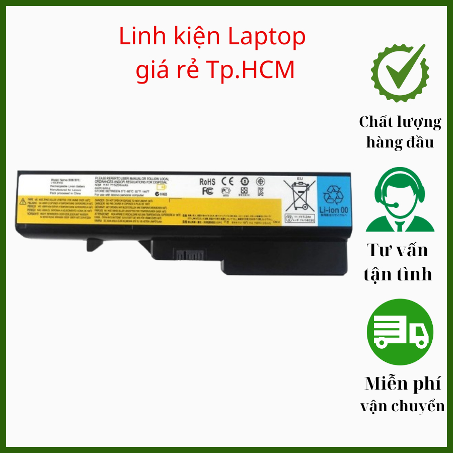 Pin Laptop Lenovo IdeaPad G470 G475 G570 G575 G700 G780 B470 B570 V470 ...