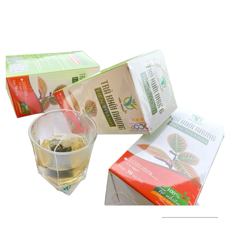 3 Hộp  ☘🍀 Trà lá Khôi Nhung  tía, Hộp 30 Túi Lọc Trà dạ dày, Đại tràng