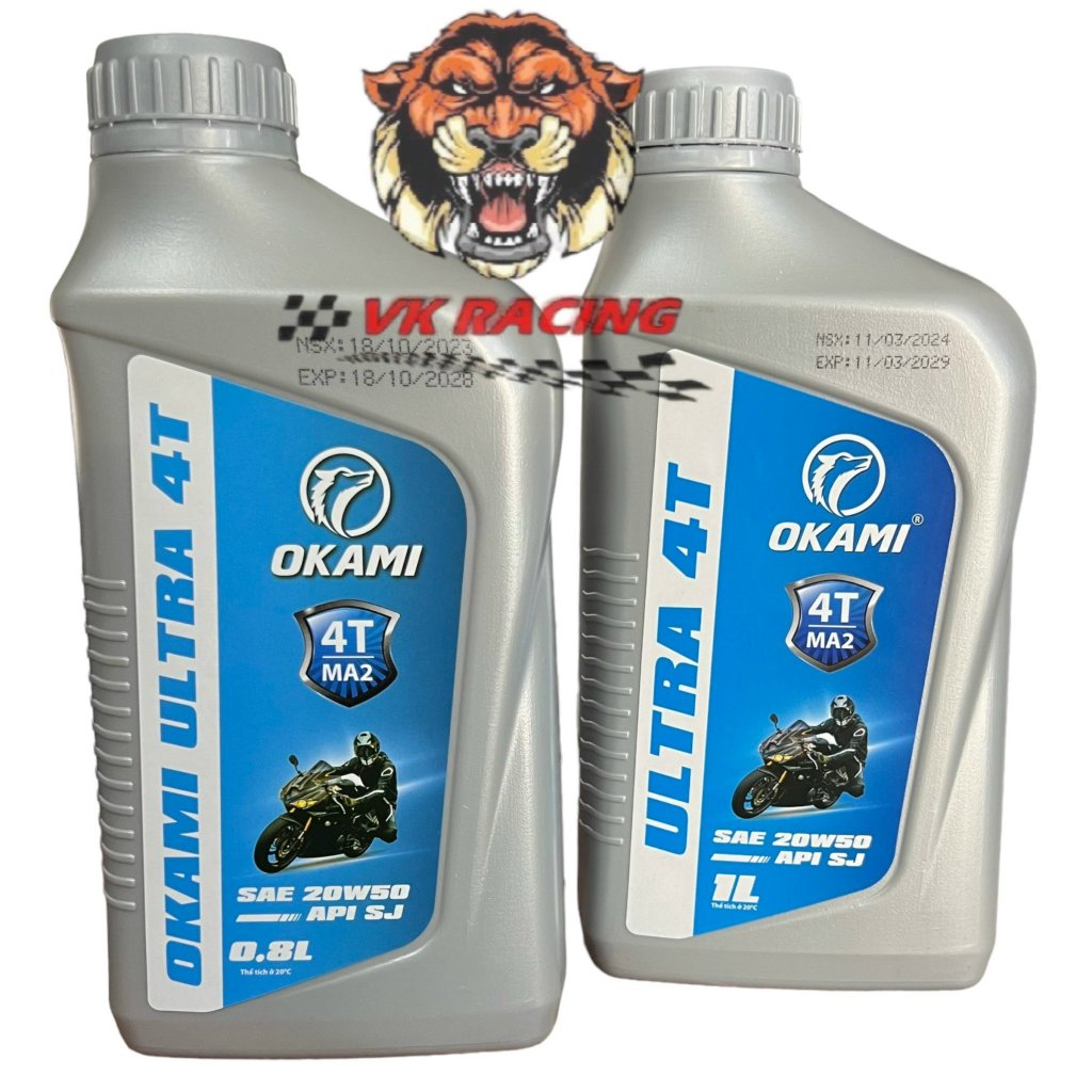 Nhớt okami ultra 20w50 0.8L 1.0L - xe số xe côn tay | Shopee Việt Nam